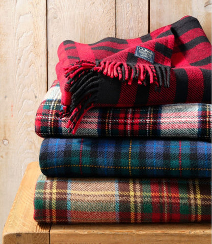 L.L.Bean Washable Wool Throw, Plaid 54" x 60" | L.L.Bean Value