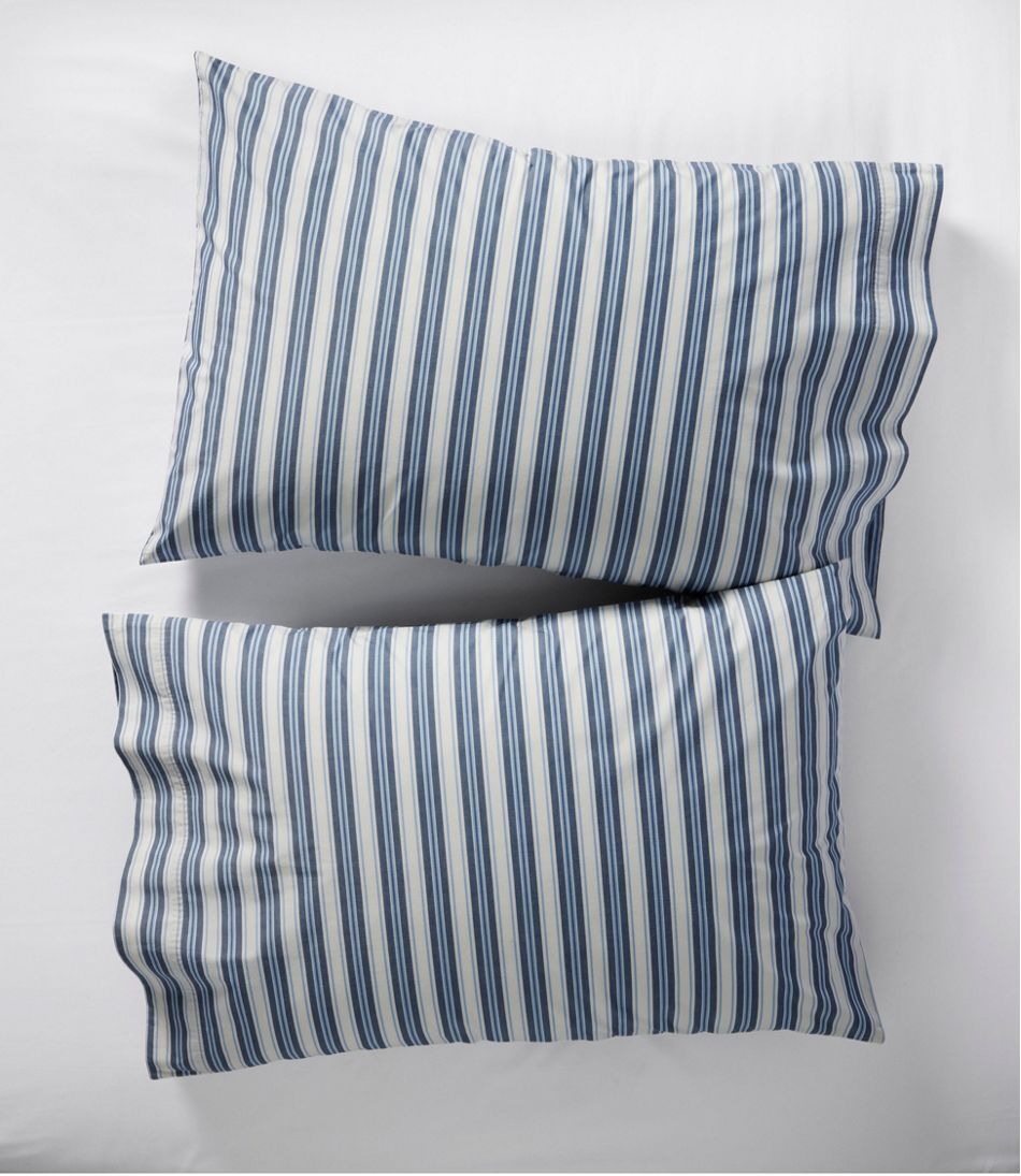 Sunwashed Percale Sheet Collection, Stripe | L.L.Bean Great Value