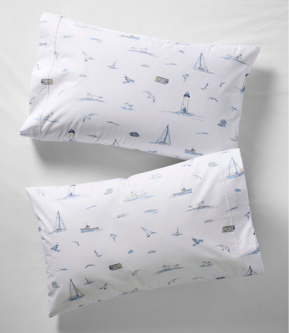 Nautical Boats Percale Sheet Collection | L.L.Bean Essential