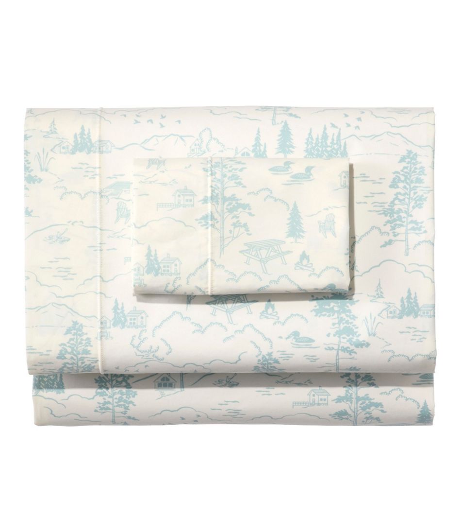 Lakeside Toile Percale Sheet Collection | L.L.Bean Everyday