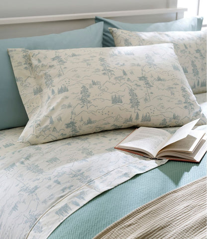 Lakeside Toile Percale Sheet Collection | L.L.Bean Everyday