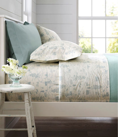 Lakeside Toile Percale Sheet Collection | L.L.Bean Everyday