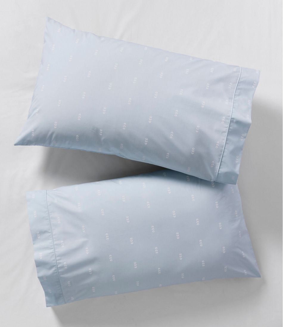 Sunwashed Percale Sheet Collection, Stamped Leaf Print | L.L.Bean Value