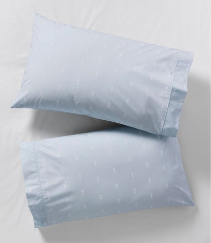 Sunwashed Percale Sheet Collection, Stamped Leaf Print | L.L.Bean Value