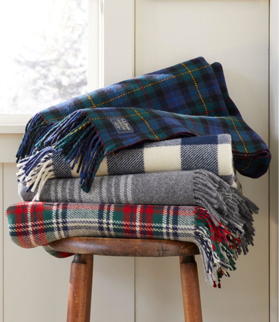 Washable Wool Throw, Striped | L.L.Bean Recommended