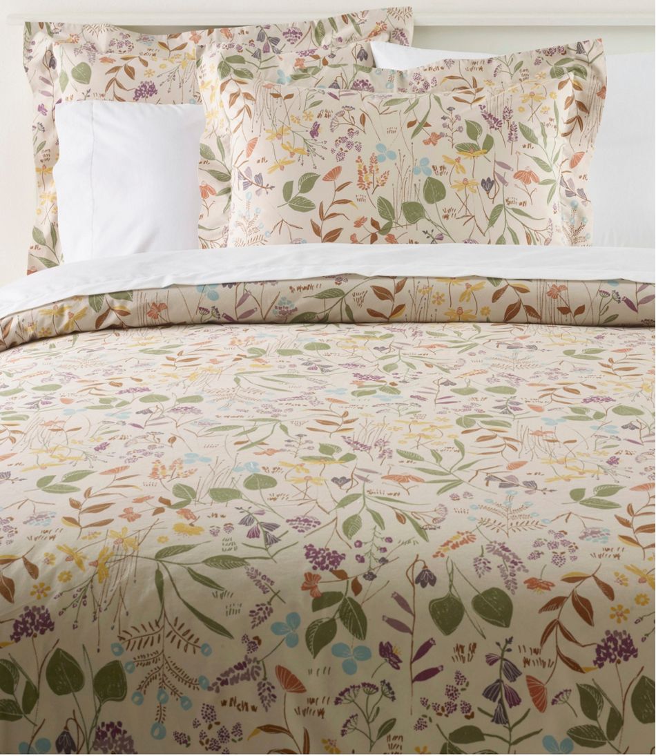 Birch Floral Percale Comforter Cover Collection | L.L.Bean Everyday