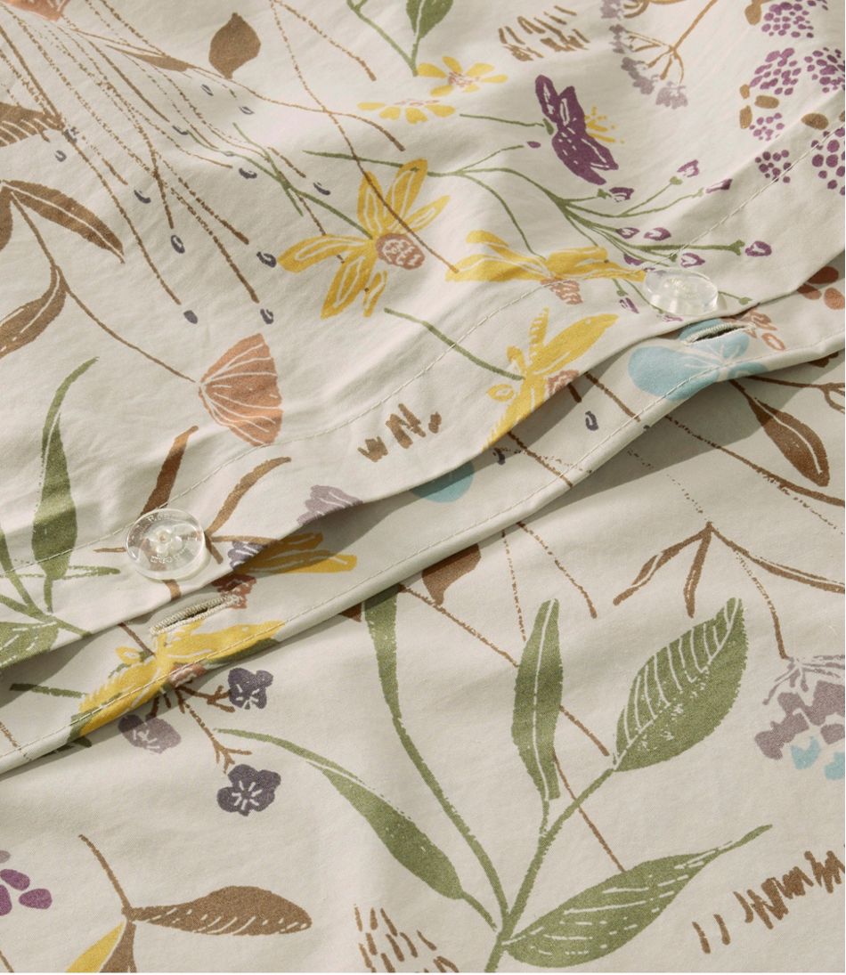 Birch Floral Percale Comforter Cover Collection | L.L.Bean Everyday