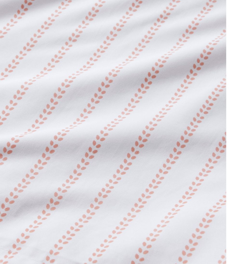 Sunwashed Percale Comforter Cover, Stripe Leaf | L.L.Bean Value