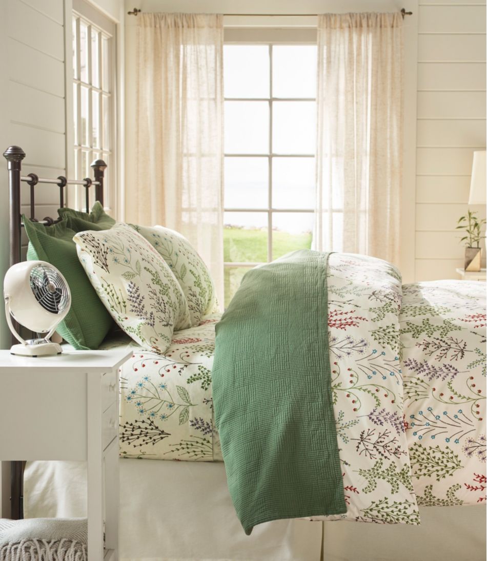 Botanical Floral Percale Comforter Cover Collection | L.L.Bean Trending