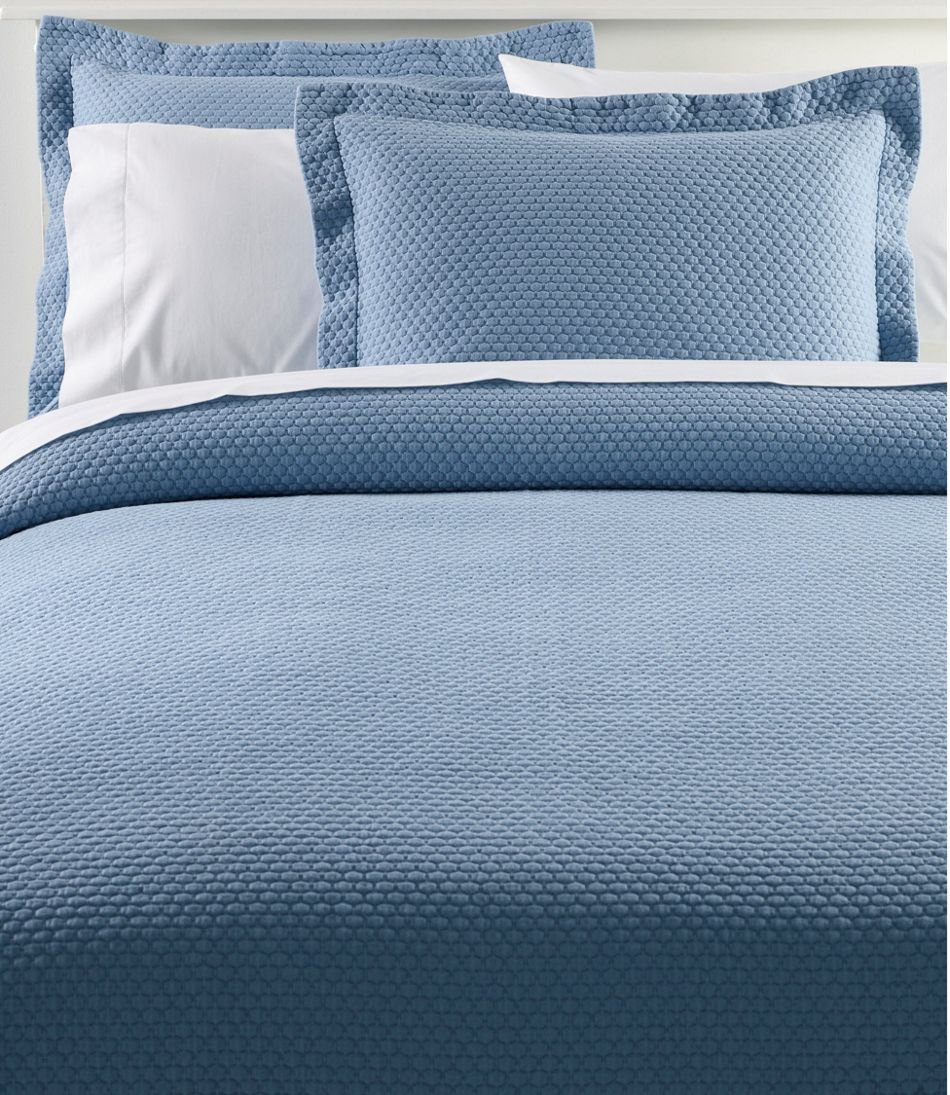 Organic Honeycomb Matelassé Coverlet | L.L.Bean Signature