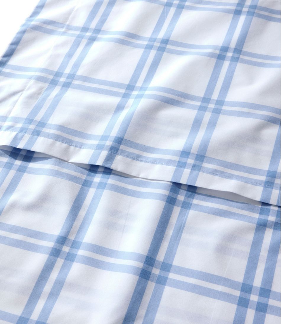 280-Thread-Count Pima Cotton Percale Comforter Cover Collection, Windowpane | L.L.Bean Everyday