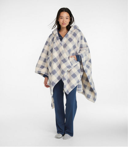 Cozy Sherpa Wearable Throw, Plaid | L.L.Bean Popular