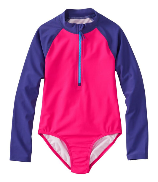 Girls' Watersports Swimwear, Rashguard One-Piece | L.L.Bean Popular