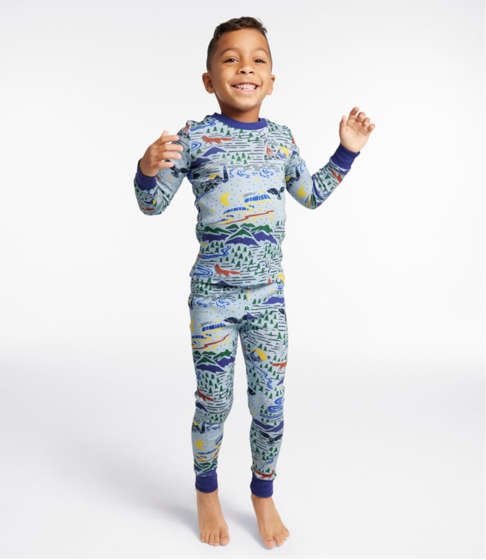 Kids' Organic Cotton Fitted Pajamas | L.L.Bean Essential