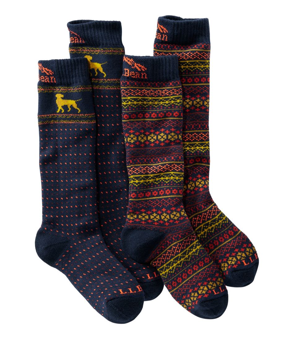 Kids' Winter Snow Sports Socks, 2-Pack | L.L.Bean Popular