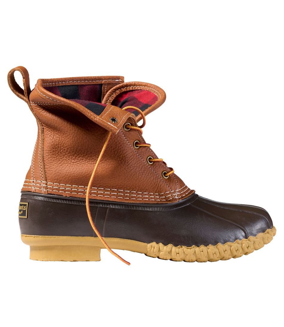 Men's Bean Boots 8", Flannel-Lined Insulated | L.L.Bean Best Seller