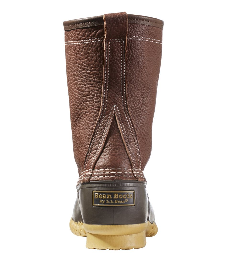 Men's Bean Boots, 10" Shearling-Lined Tumbled Leather | L.L.Bean Classic
