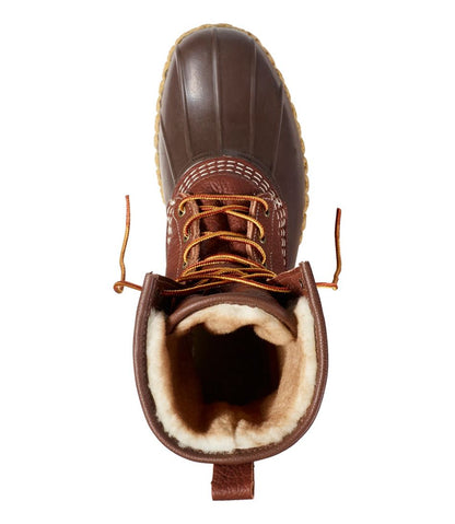 Men's Bean Boots, 10" Shearling-Lined Tumbled Leather | L.L.Bean Classic