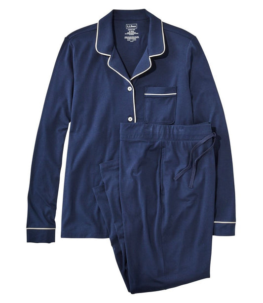 Women's Super-Soft Shrink-Free Pajama Set, Button-Front | L.L.Bean Exclusive