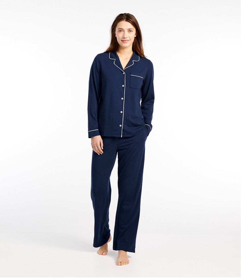 Women's Super-Soft Shrink-Free Pajama Set, Button-Front | L.L.Bean Exclusive