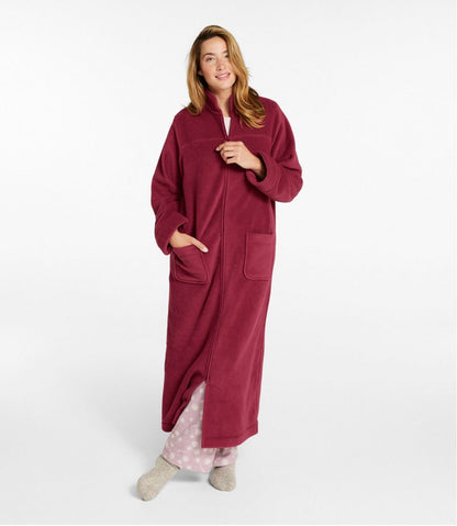 Women's Winter Fleece Robe, Zip-Front | L.L.Bean Value