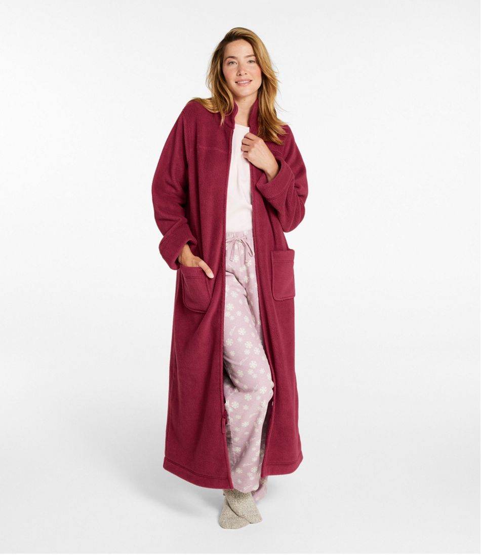 Women's Winter Fleece Robe, Zip-Front | L.L.Bean Value