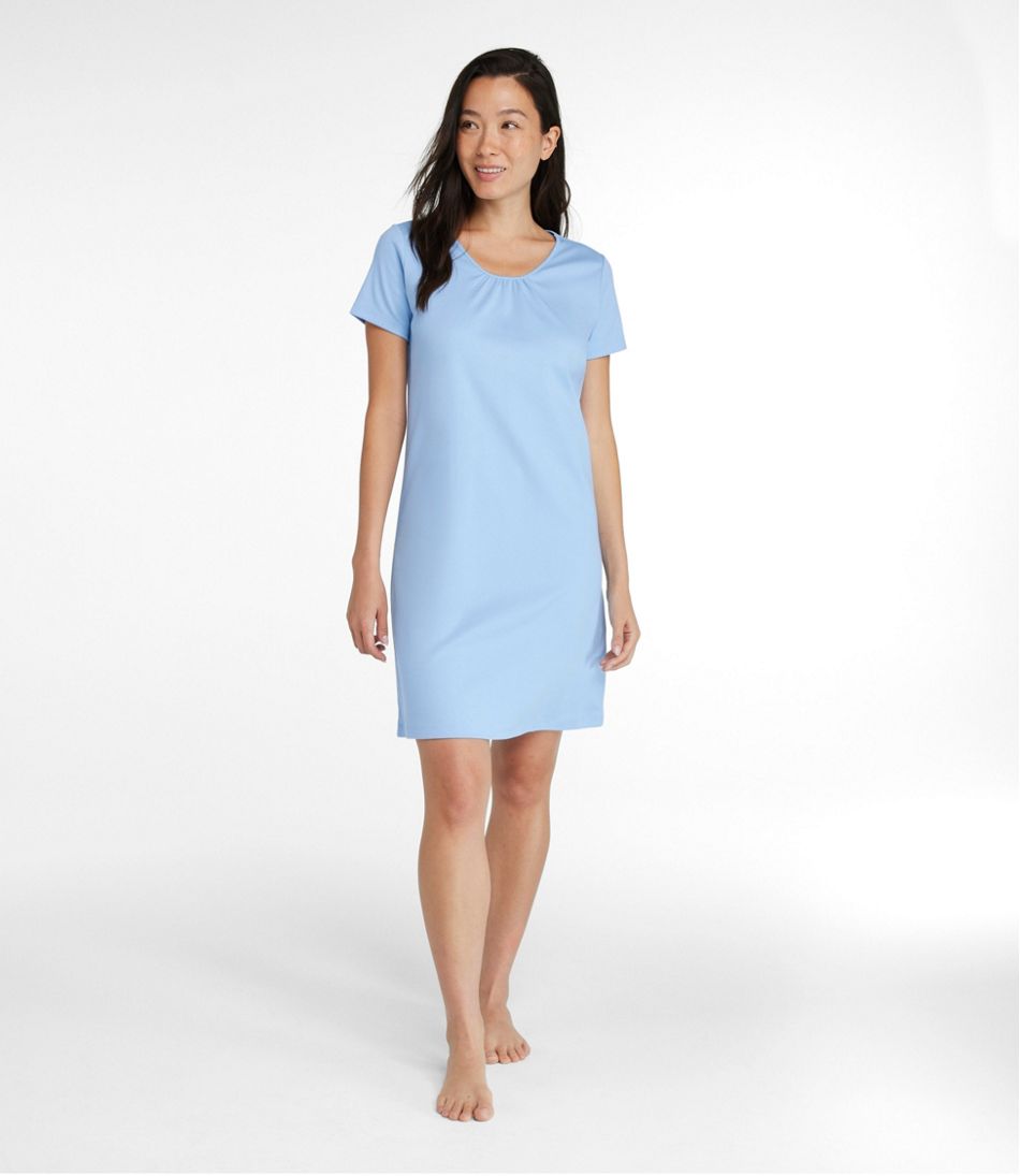Women's Supima® Nightgown, Short-Sleeve | L.L.Bean Signature