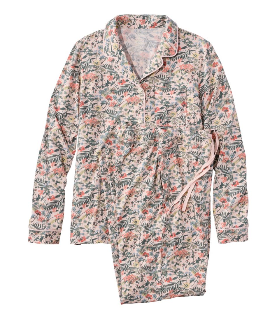 Women's Super-Soft Shrink-Free Pajama Set, Button-Front | L.L.Bean Value