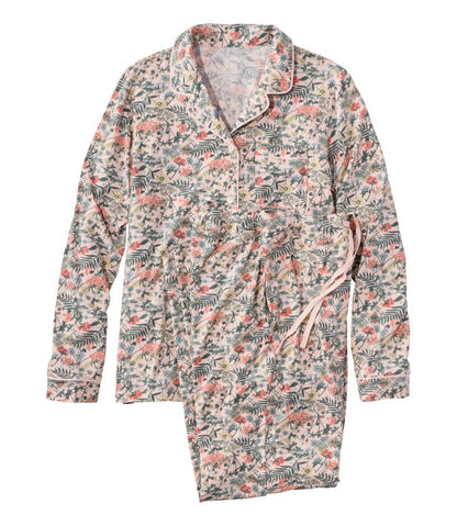 Women's Super-Soft Shrink-Free Pajama Set, Button-Front | L.L.Bean Value