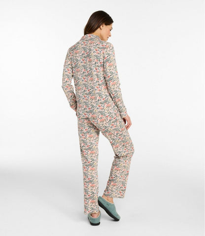 Women's Super-Soft Shrink-Free Pajama Set, Button-Front | L.L.Bean Value