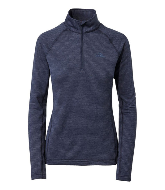 Women's L.L.Bean Midweight Base Layer Crew Top, 1/4 Zip | L.L.Bean Essential