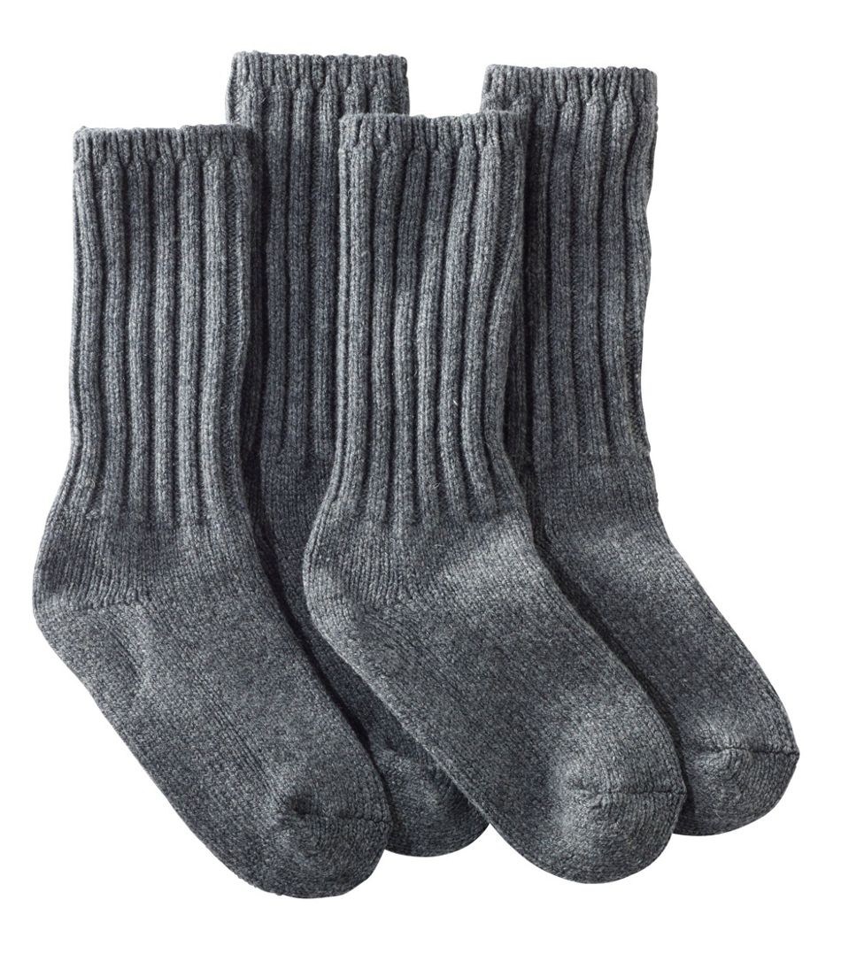 Adults' Merino Wool Ragg Socks, 10" 2-Pack | L.L.Bean Popular