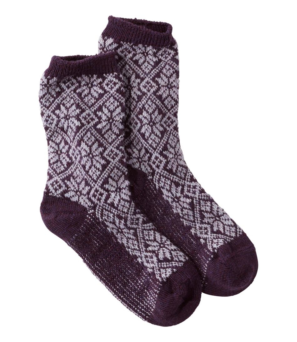 Adults' Smartwool Everyday Traditional Snowflake Crew Socks | L.L.Bean Everyday