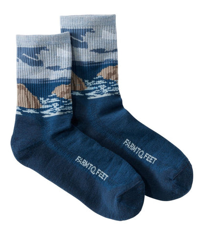 Adults' Farm to Feet Cape Headlight Lighthouse Light Cushion 3/4 Crew Socks | L.L.Bean Popular