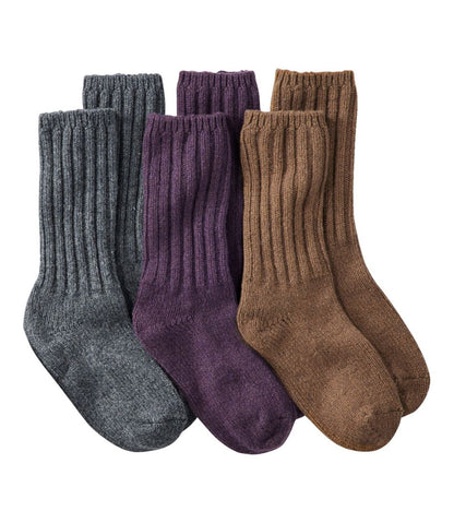 Adults' Merino Wool Ragg Socks, 3-Pack | L.L.Bean Essential