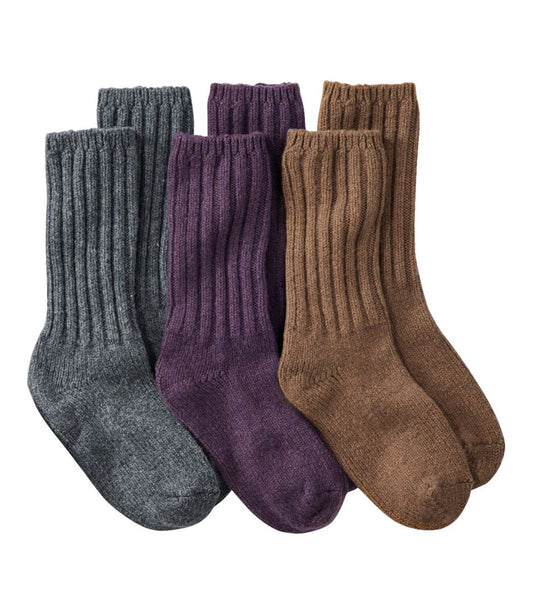 Adults' Merino Wool Ragg Socks, 3-Pack | L.L.Bean Essential
