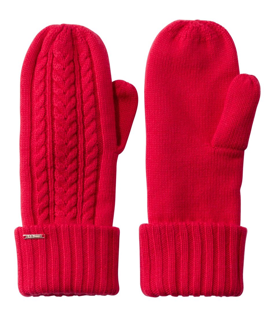 Women's Heritage Cable Mittens | L.L.Bean Essential
