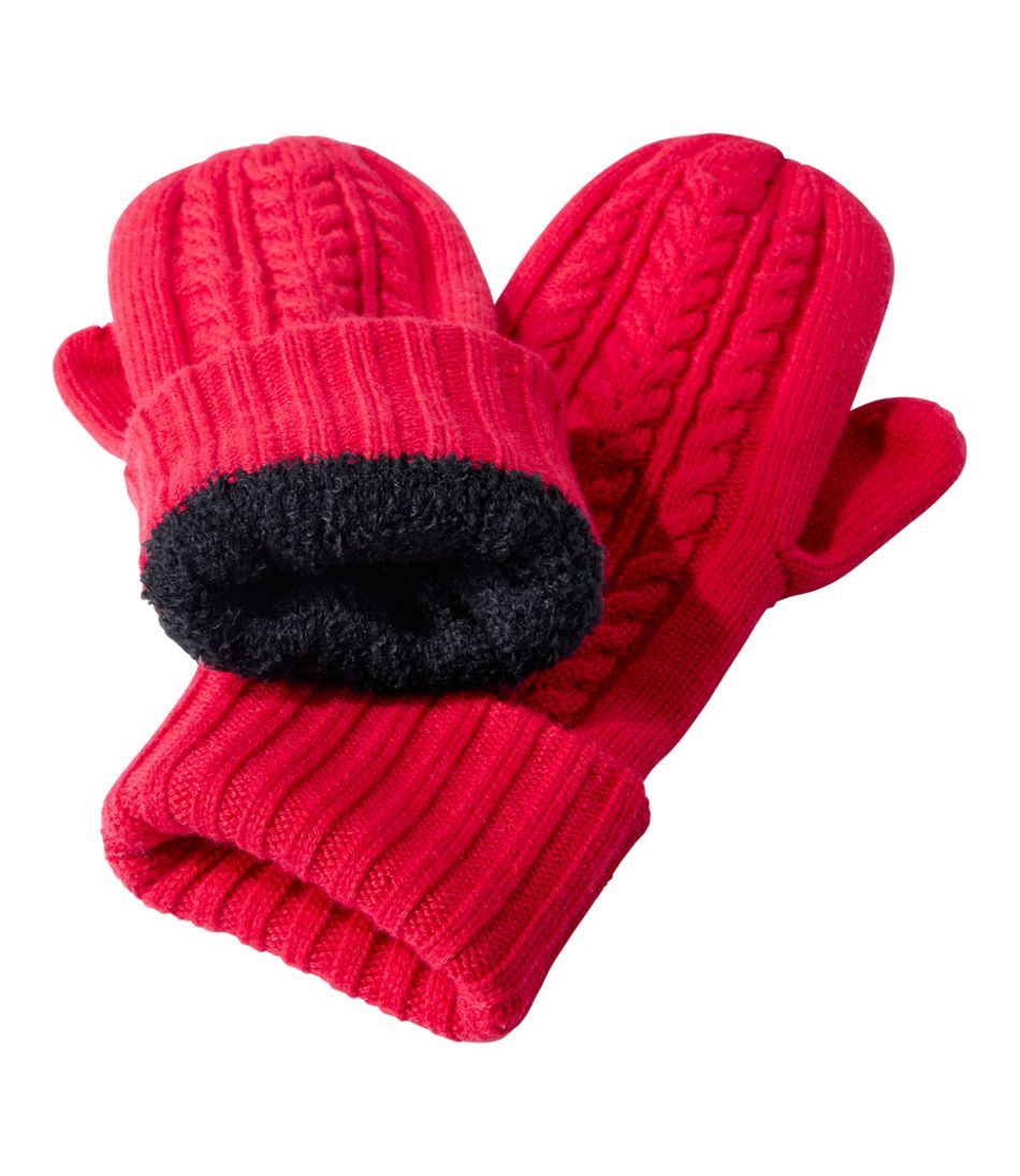Women's Heritage Cable Mittens | L.L.Bean Essential