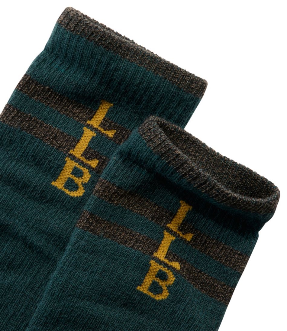 Adults' Katahdin Over the Calf Hiker Socks, Mountain Stripe | L.L.Bean Great Value