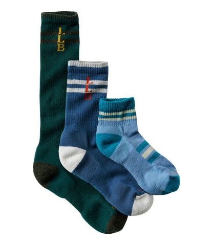 Adults' Katahdin Hiker Socks, 1/4 Crew Stripe | L.L.Bean Trending