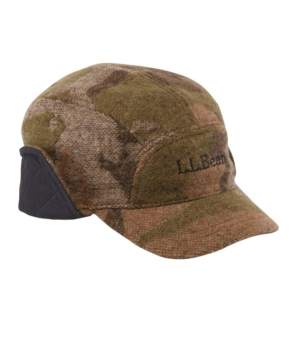 Adults' Maine Guide Wool Cap with PrimaLoft, Camouflage | L.L.Bean Essential