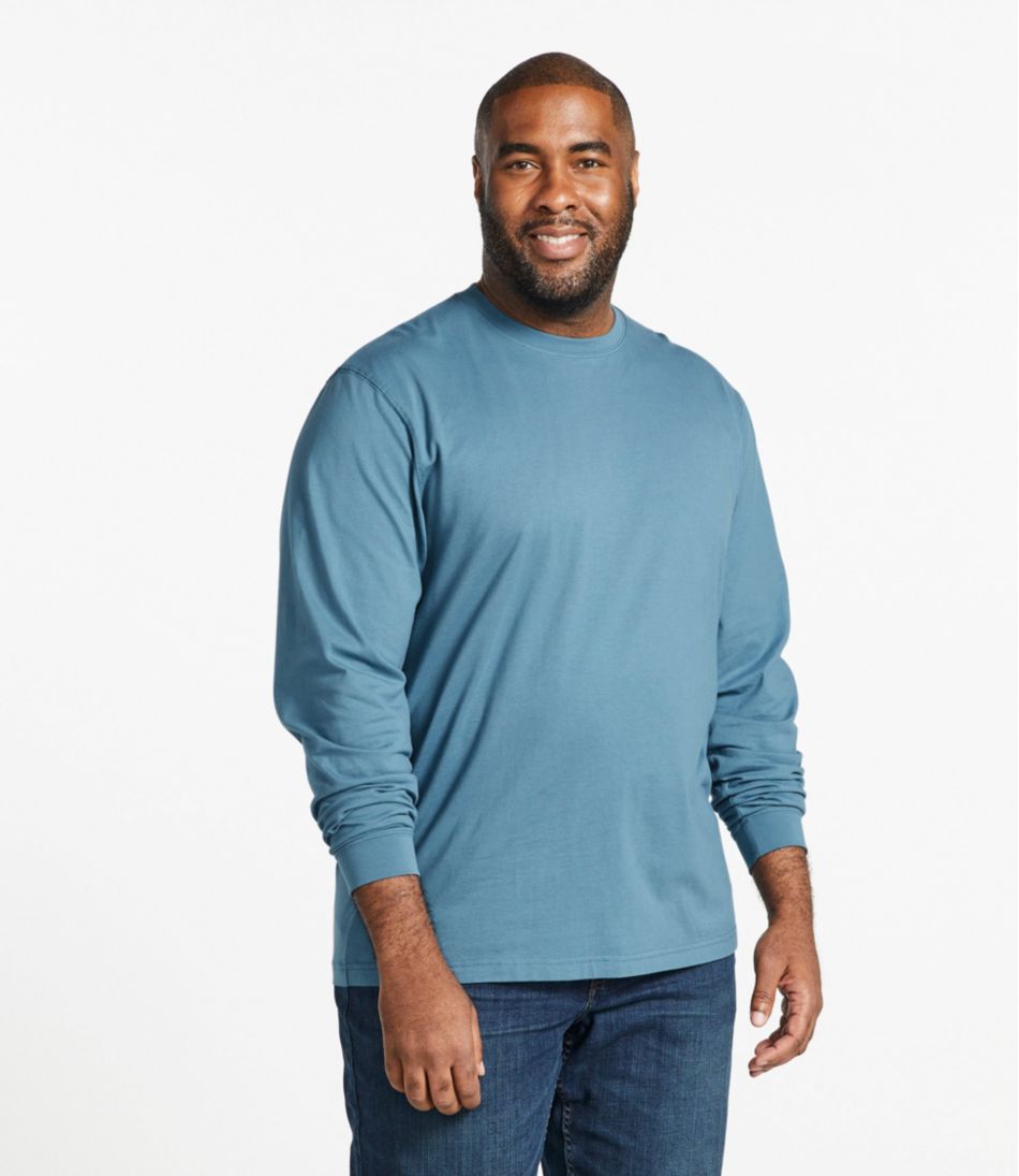 Men's Carefree Unshrinkable Tee, Traditional Fit, Long-Sleeve | L.L.Bean Featured