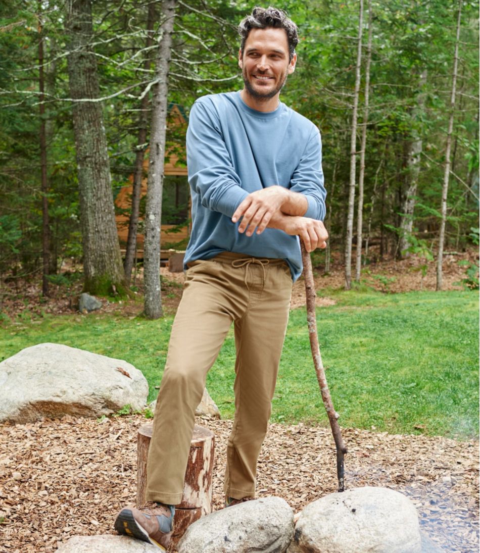 Men's Carefree Unshrinkable Tee, Traditional Fit, Long-Sleeve | L.L.Bean Featured