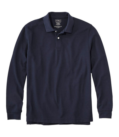 Men's Premium Double L® Polo, Long-Sleeve Without Pocket | L.L.Bean Popular