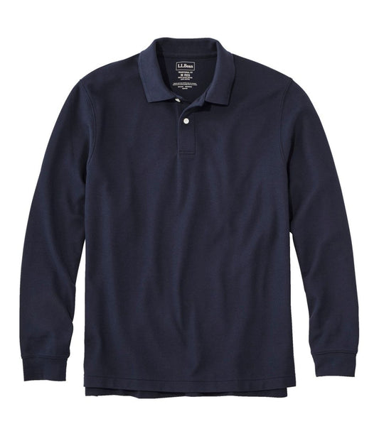 Men's Premium Double L® Polo, Long-Sleeve Without Pocket | L.L.Bean Popular