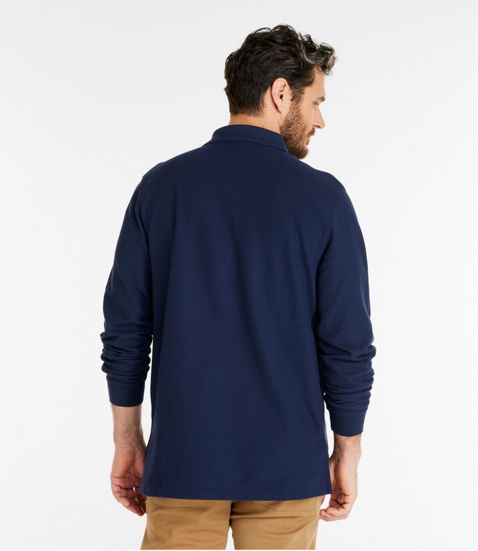 Men's Premium Double L® Polo, Long-Sleeve Without Pocket | L.L.Bean Popular