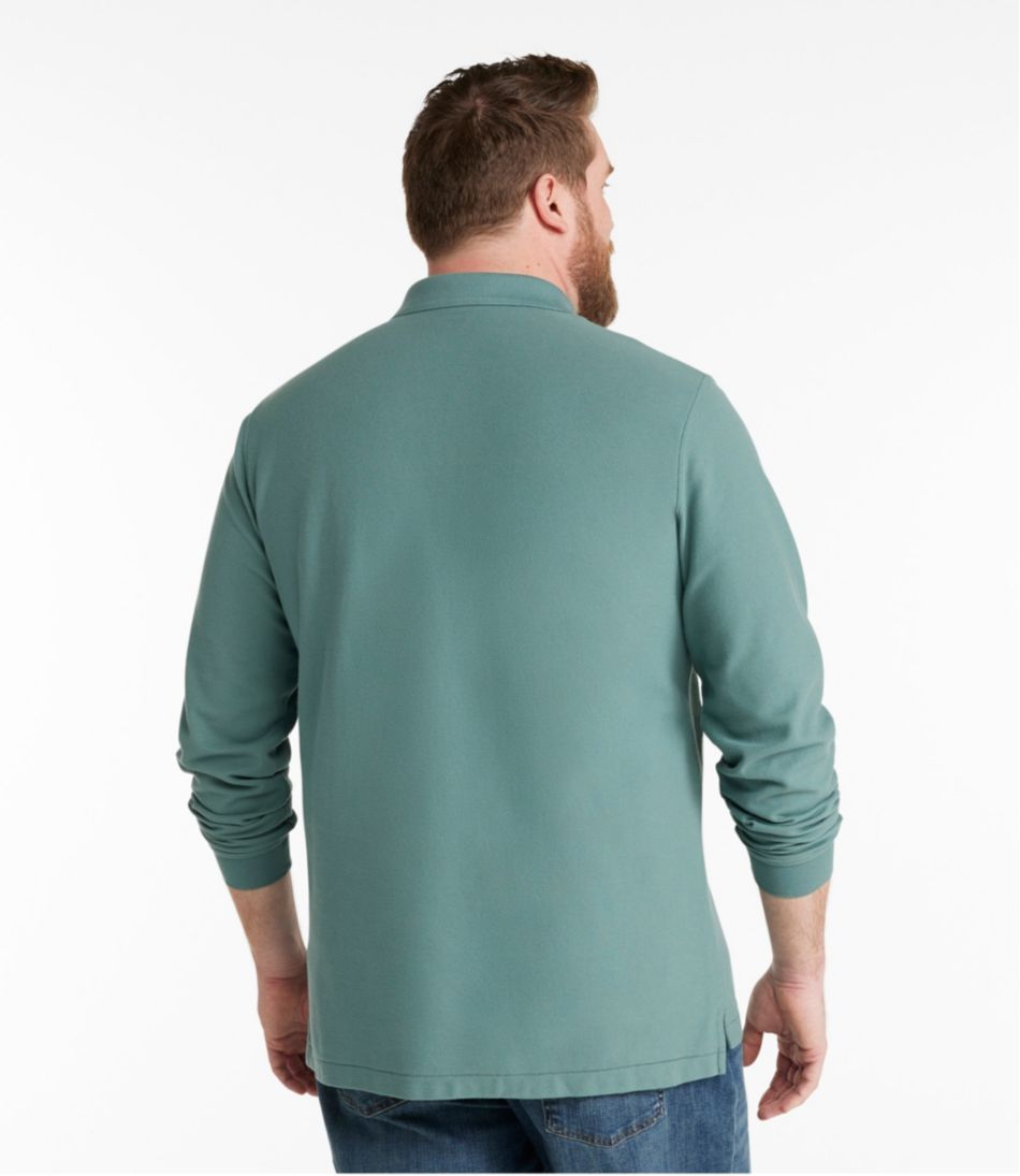 Men's Premium Double L® Polo, Long-Sleeve Without Pocket | L.L.Bean Popular