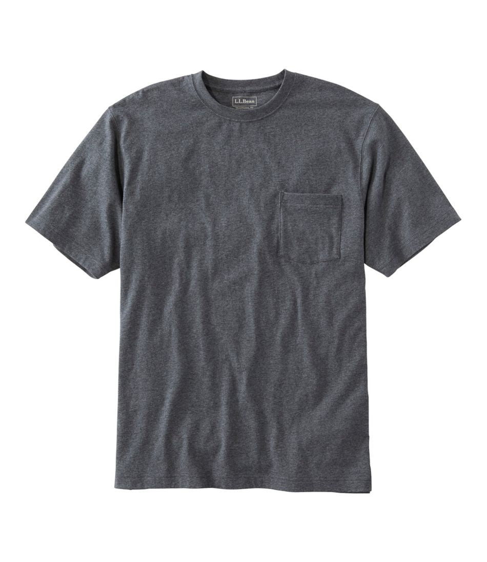 Men's Carefree Unshrinkable Tee with Pocket, Traditional Fit | L.L.Bean Best Seller