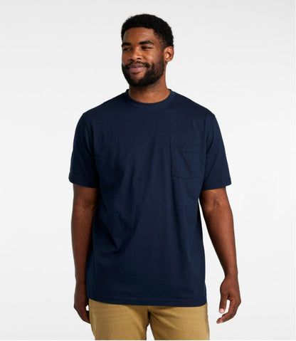 Men's Carefree Unshrinkable Tee with Pocket, Traditional Fit | L.L.Bean Best Seller