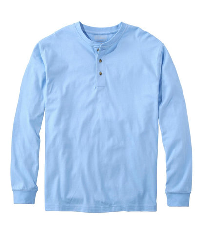 Men's Carefree Unshrinkable Tee, Traditional Fit, Long-Sleeve Henley | L.L.Bean Recommended